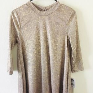 Shimmery Gold Dress!